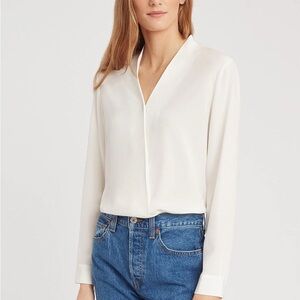 Cuyana Silk Wrap Blouse